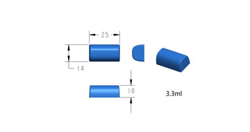 Molde de goma ranchero de 3.3 ml