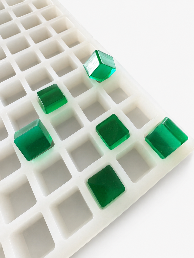 Moldes cúbicos para gomitas