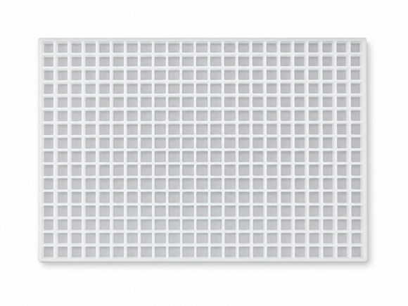 Top view of 1.5mL square gummy mold with 432 cavities