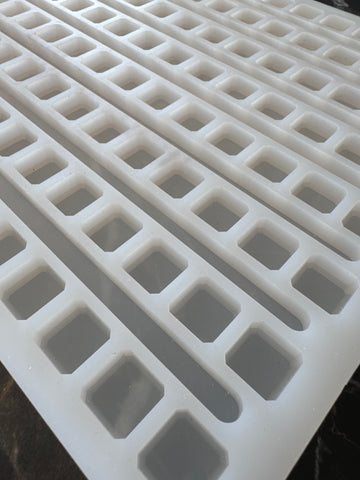 2,3 ml de depositante universal cubo moho de goma - 136 cavidades - 0