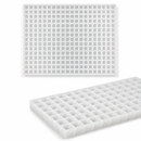 Commercial 2.5mL square silicone gummy mold full view