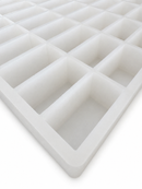 Molde para gomitas rectangular de 20 mL - 119 cavidades - primer plano, de silicona