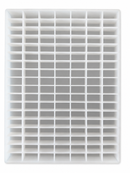 Molde para gomitas rectangular de 20 mL - 119 cavidades - vista superior, de silicona, para producción comercial