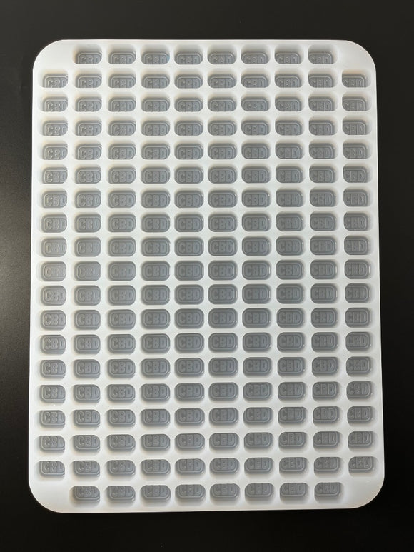 Molde de goma CBD de 3.1 ml - 186 cavidades