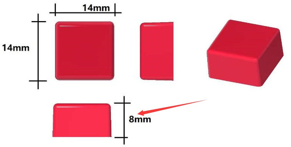 Molde de goma de silicona cuadrado de 1,5 ml - 432 cavidades